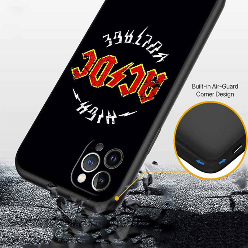 Чехол для телефона AC DC для iPhone 6 6s 7 8 11 12 13 14 15 XS Pro Max XR X SE Samsung S20 S21 S22 S23 S24 FE Ultra S8 S9 S10 Plus Lite S21S S10E
