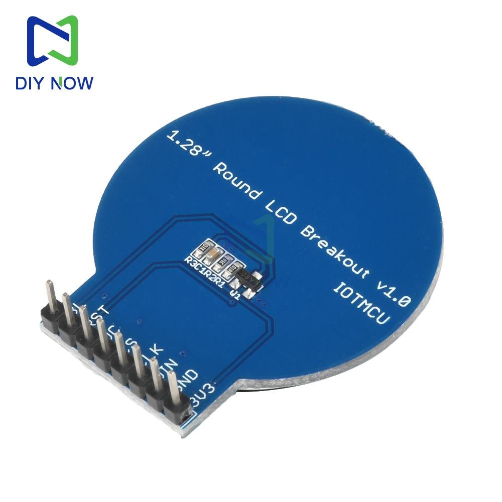ESP8266 Круглый ЖК-дисплей 1,28 дюйма GC9A01 Круглый дисплей ESP‑12S WiFi плата SPI LCD Модуль расширения 240x240 Для часов Панели приборов DIY