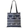 Elegant Lady Girls  Handbag Floral Porcelain Geometry Abstract Pattern Shoulder Bag Casual Teenager Book Tote for Shopping