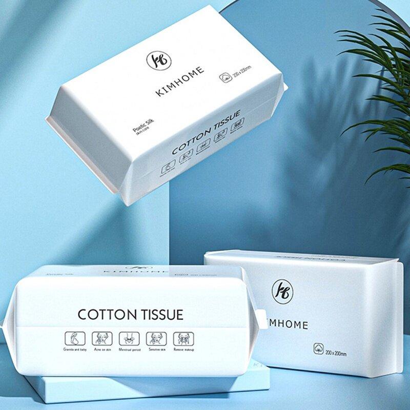 100PCS Disposable Wash Face Towel Clean Face Towel Cotton Remove Makeup Facial Tissue