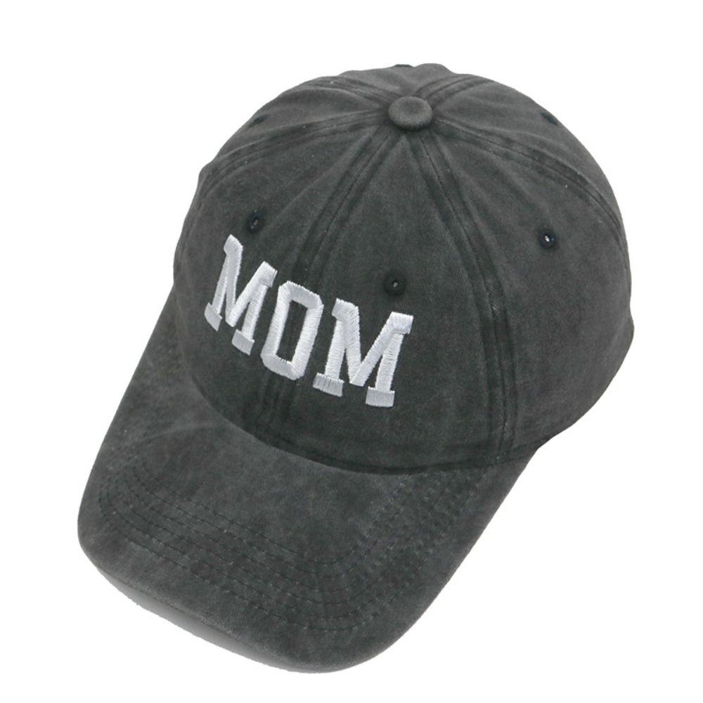 Visors DAD MOM Embroidery Baseball Caps Adjustable Sunscreen Hats Distressed Faded Cap