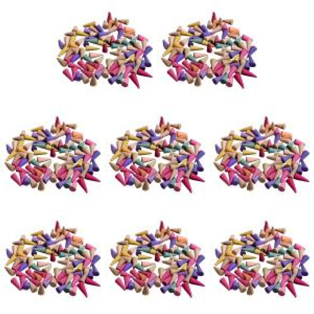 600 шт. конусов благовоний, красочные ароматические конусы благовоний, снятие тревожности, натуральные ароматы, конусы для гостиной, спальни