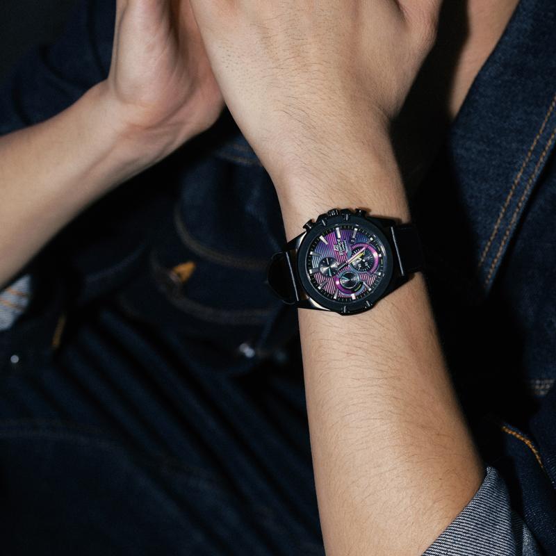 Casio Мужские часы EDIFICE Фиолетовые EFR-S567CPL-1AUPRC