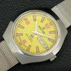 JAPAN VINTAGE RICOH R31 AUTOMATIC MENS YELLOW COLOR DIAL WATCH a706843-1