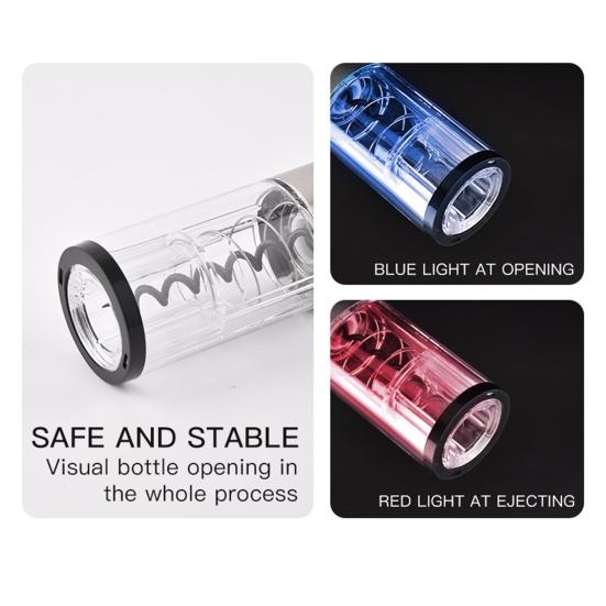 Электрический штопор для вина Автоматический штопор с фольгорезчиком Управление в одно касание Инструмент для легкого извлечения пробок Подарок для любителей вина