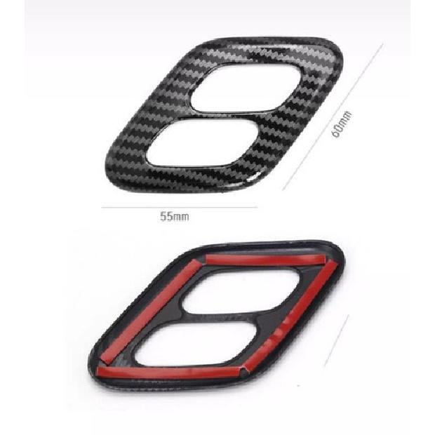 ABS Carbon Fiber Seat Boss Button Frame Trim For Hyundai Genesis G70 2019-2023