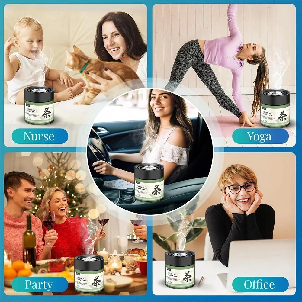 Автомобильный ароматерапевтический твердый бальзам с длительным ароматом, чашка для приборной панели автомобиля, декоративный декоративный элемент для интерьера, дезодорант, освежитель воздуха