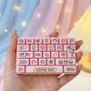 Cartoon Keycap Clicker Cute Fidget Keychain Mini Keychain Decompression Button Toy  Small Gift