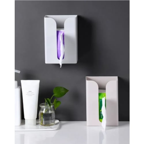 Wall-Mounted Paper Towel Holder, Tissue Case, Kitchen Hanging Storage, Tissue Paper Hanger, Towel Paper Rack for Kitchen, Toilet, and Bathroom (19*12.