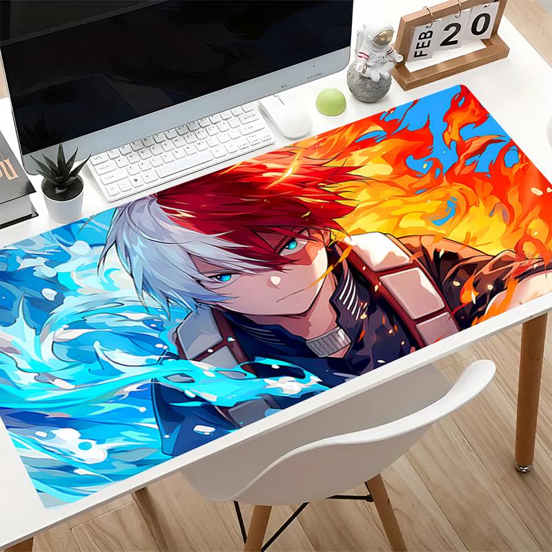 Large Gaming Mouse Pads My Hero A-academia Extended Desk Mat Non-Slip Japanese Anime Carpet Thickened Gamer Computer MousePads
