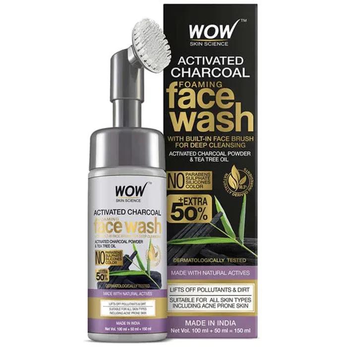 Wow Skin Science Activated Charcoal Face Wash 150ml