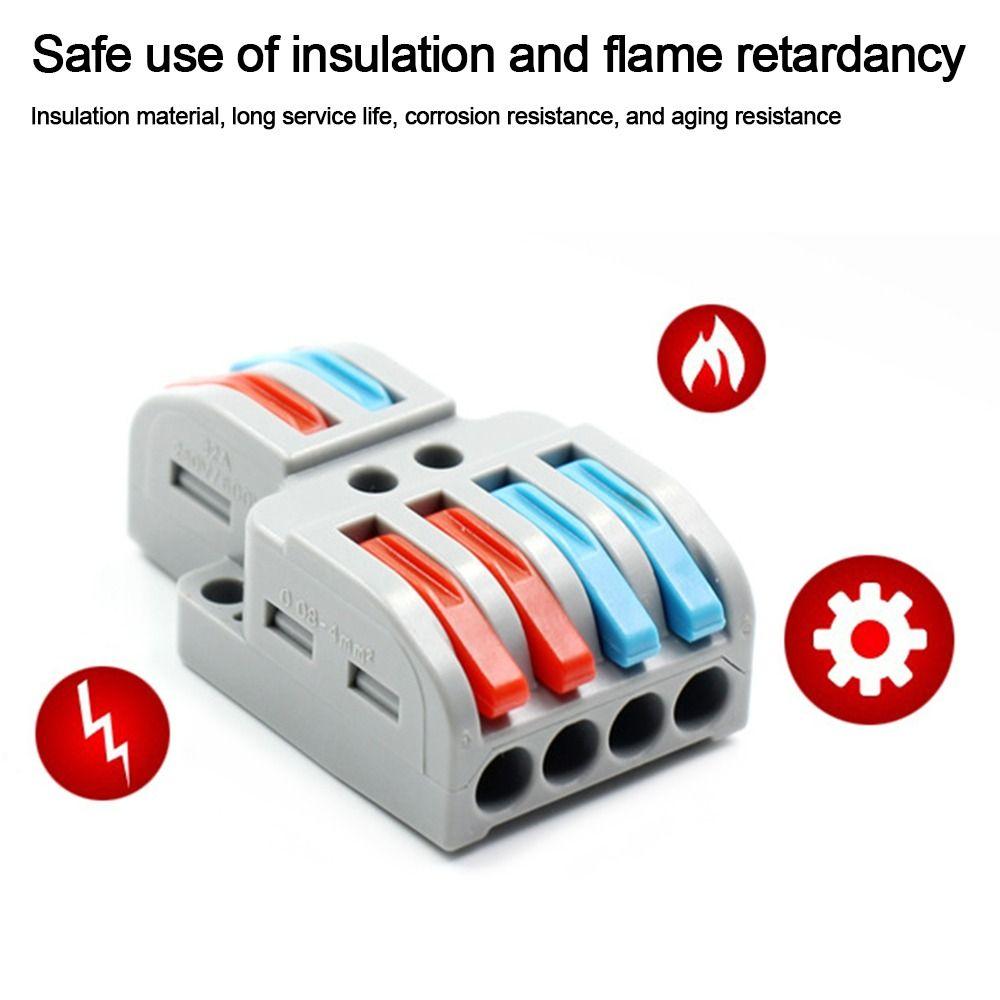 Мини-быстрая клеммная колодка Универсальные компактные клеммные колодки с быстрым разъемом Электрические