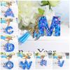 26 Letter Alphabet Keyring With Tassel Pendant Butterfly Tassel Keychain  Birthday Gifts