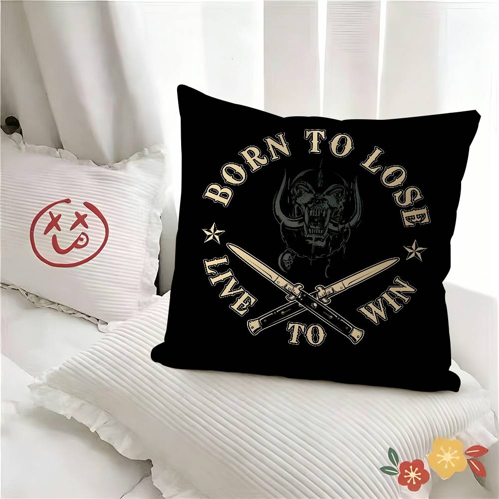 pc Singer Mmotorhead Anmie Pillow Case Fashion Square Pillowcase Bedroom Sofa Room Ins Decoration Leisure