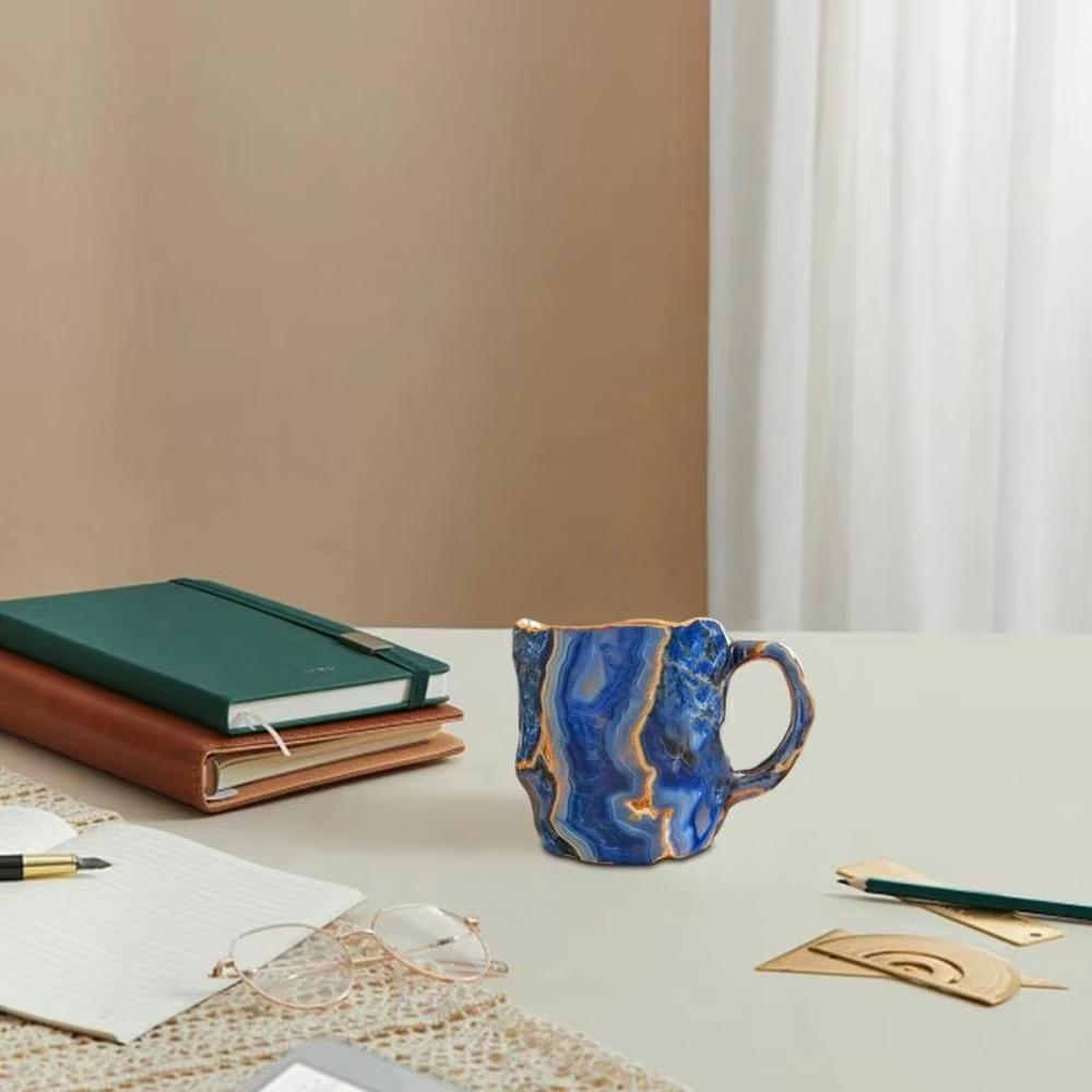 Натуральная бытовая чашка для воды Элегантная креативная кофейная чашка Посуда для напитков