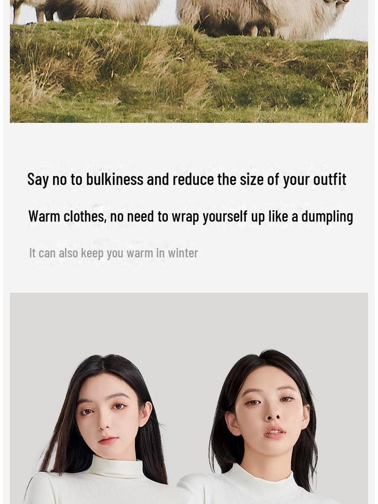 Теплая женская водолазка с воротником-полуворотом из немецкого бархата и шелка на осень и зиму