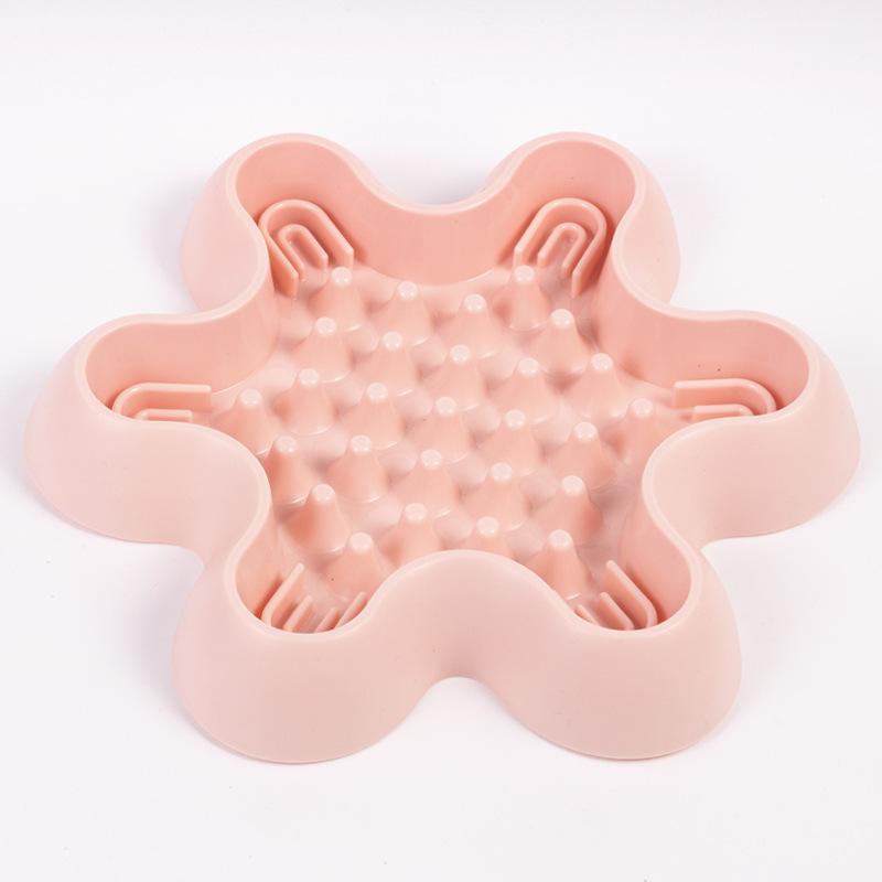New dog slow food bowl anti-knock dog food bowl cat bowl non-slip at the bottom of the eating utensils pet food basin anti-choke bowl dog bowl