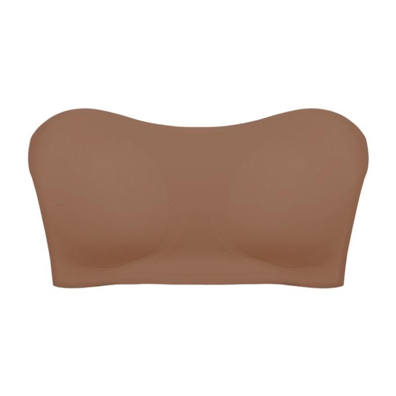 Женский бюстгальтер без бретелек, регулируемый бюстгальтер с перекрестной спинкой, дышащее удобное нижнее белье с боковой застежкой, бесшовный невидимый бюстгальтер с защитой от скольжения