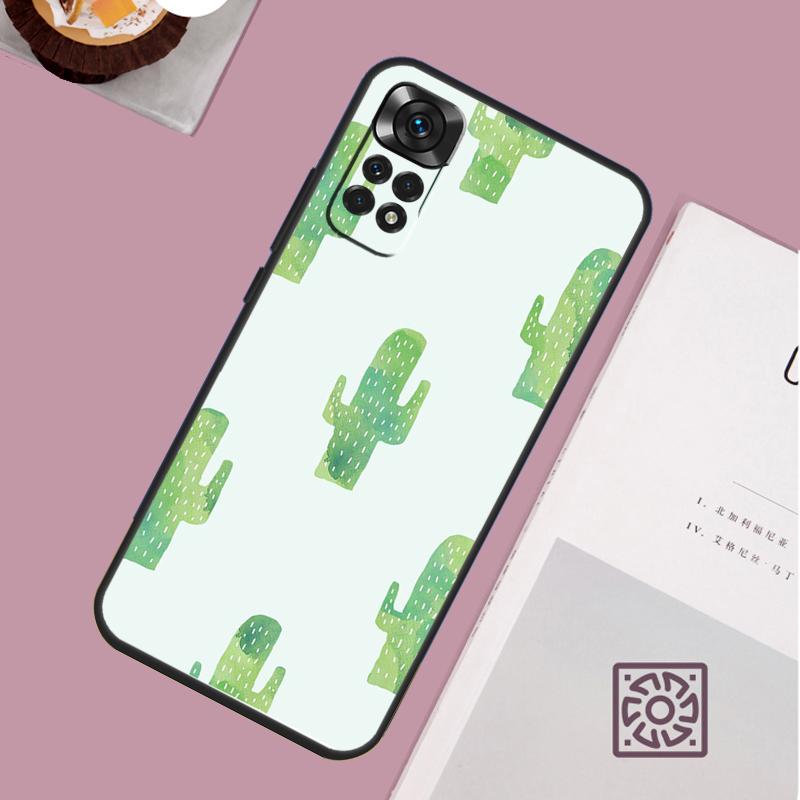 Чехол Растение Кактус Для Xiaomi Redmi Note 14 13 12 11 10 15 Pro Plus Redmi 15 13 13C 10C 12C 14C 15C Чехол