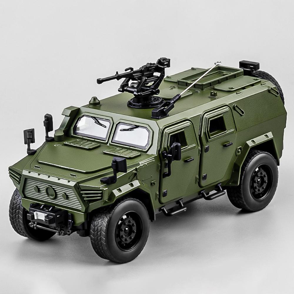 Большой размер 1:18 Модель автомобиля Dongfeng Mengshi Игрушка Двери открываются Металлический корпус Резиновые шины Военные Внедорожники Подарки для детей