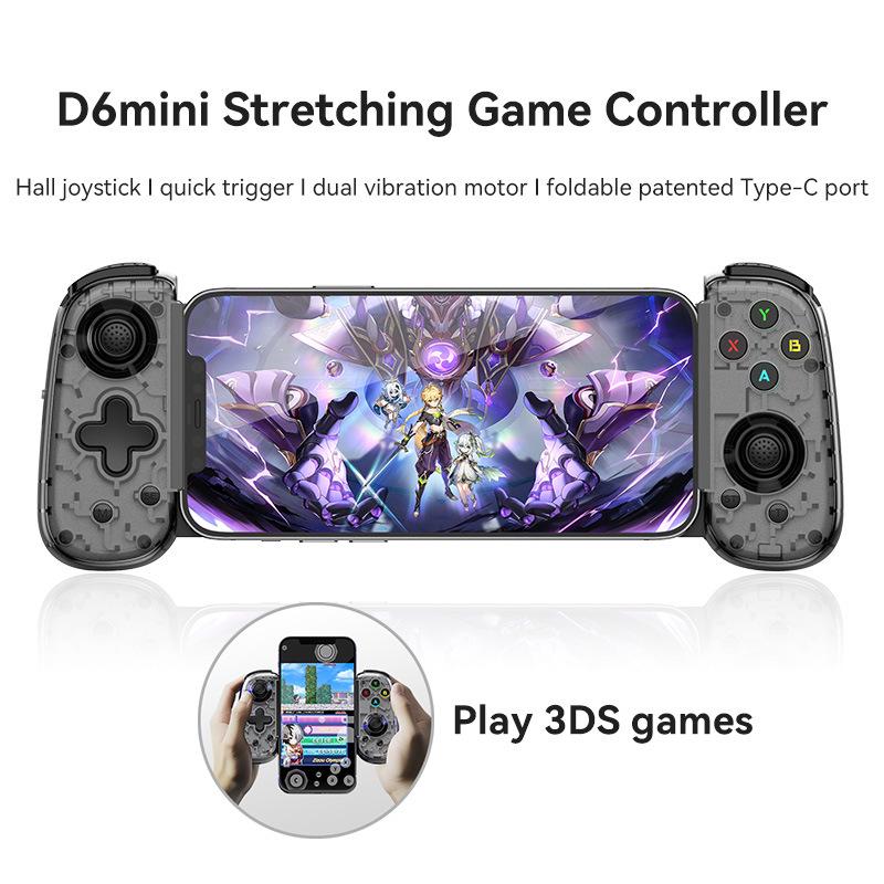 Игровой контроллер D6mini Stretch с беспроводным/проводным двойным режимом для SWITCH, Android, iOS и мобильных телефонов