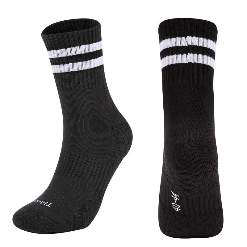 Sports Tennis Socks Middle Tube Cotton Thickened Towel Bottom Breathable Reflective Basketball Badminton Socks