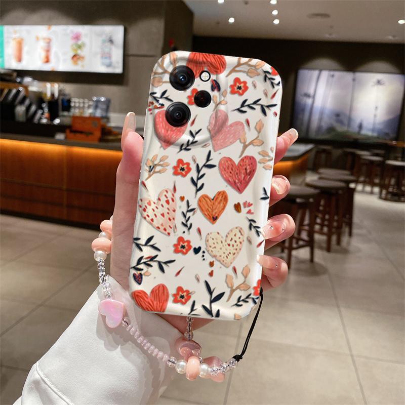 Daisy Flowers With Love Heart lanyard Case For Samsung Galaxy S25 Ultra S22 S21 S20 Plus S21FE S20FE S25FE A31 Soft Cover
