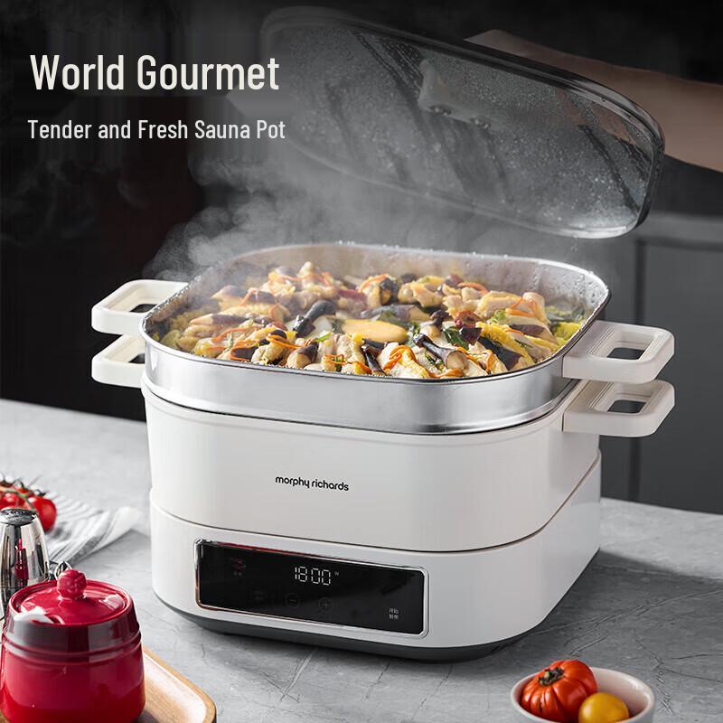 Многофункциональная электрическая мультиварка Morphy Richards 6 л IH, штепсель CN (адаптер в комплекте)