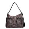PU Zipper Shoulder Bag Soft Large Capacity Trendy Crossbody Bag Pendular Designer Bag Leopard Print New