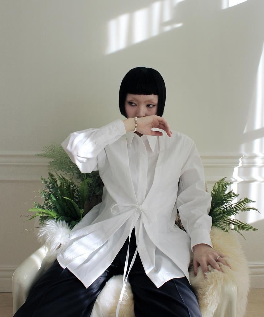 RUBATI Double Layered Shirt (White)