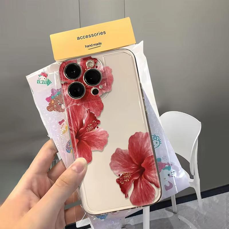 Прозрачный чехол для телефона с принтом розовой лилии для Xiaomi Mi 15 T Pro 14T 13T 12T Mi 17 Pro 15 14 13 12 11 Lite 5G Силиконовый чехол