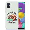 Animal Cute Cartoon Sloth Coffee Phone Case For Samsung Galaxy A52 A32 A22 A12 A02S A50S A30S A51 A31 AA71 Note 20 Ultra 10 S10