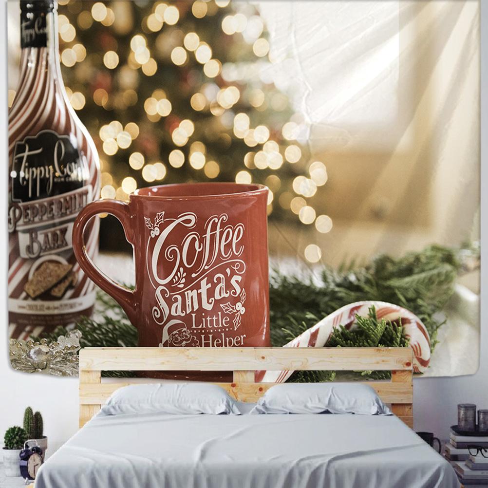 Домашний декор, рождественский гобелен с принтом снеговика, настенный камин, праздничный подарок, фон, психоделический гобелен, Tapeçaria de natal