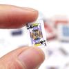Portable Mini Playing Cards Poker Chips Clear Playing Card For Family Game Party Spoof Fun Prank Props House Study Pub Accessory