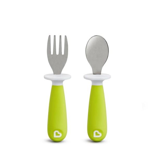 Munchkin Stainless Spoon Fork Set, Random Delivery, 1 Set