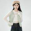 Winter new velvet warm vest slim and thin vest large size versatile V-neck vest sleeveless liner