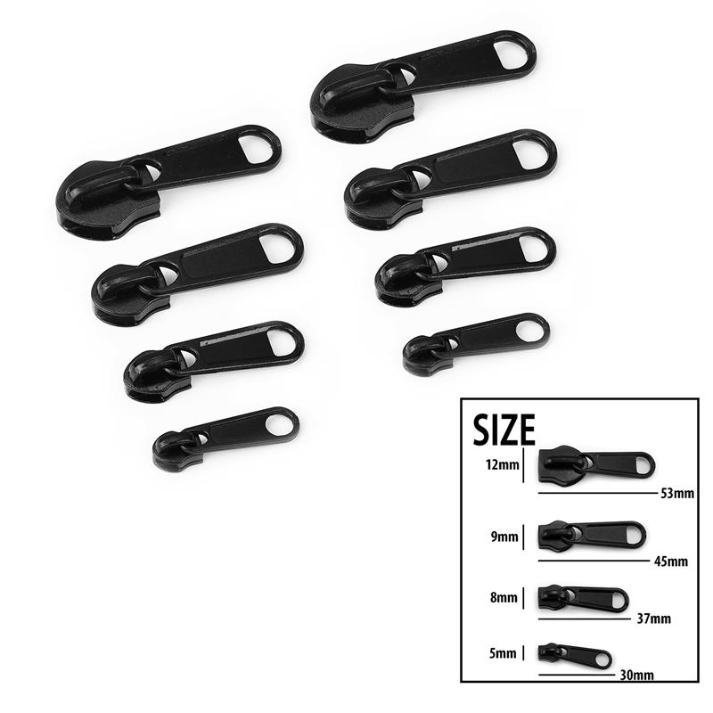 3# 5# 8# 10# Комплект для ремонта головки молнии, легкое исправление головки бегунка молнии, универсальная замена сломанной носимой детали