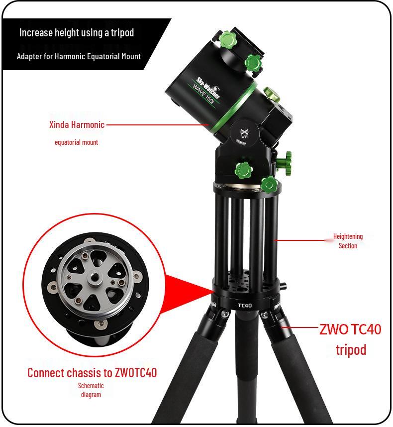 Xingyuan Height Extension Section for AM5 Equatorial Mount CEM40 Aiton Zhenwang TC40 Extension Pier Telescope