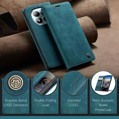 Роскошный ретро-чехол для Xiaomi Redmi Note 15 Pro+ 5G с несколькими слотами для карт, функцией подставки, чехол-кошелек из кожи для 15 Pro+ 5G