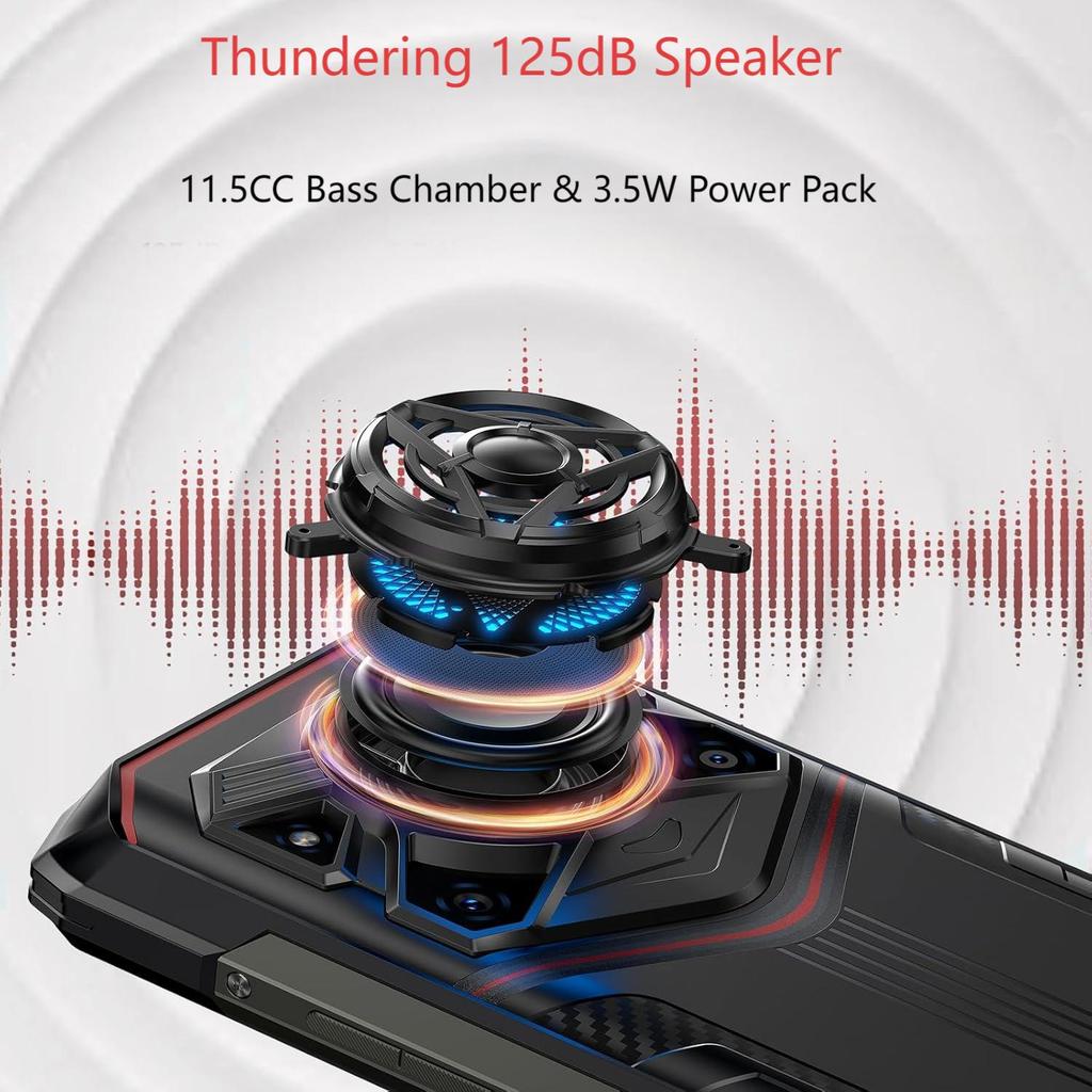 Doogee Смартфон 5G Blade20 Play, 32 ГБ + 256 ГБ, 10300 мАч, 6,6-дюймовый дисплей, 50 МП, Android 15