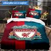 Liverpool Football Club  3pcs Bedding,Including 1pc Duvet Cover And 2pcs Pillowcases Perfect for Christmas,Ideal for Bedroom, Dormitory
