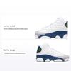Air 13 Retro GS French Blue Детские кроссовки Белый Светло-Стальной-Серый Огненно-Красный DJ3003-164