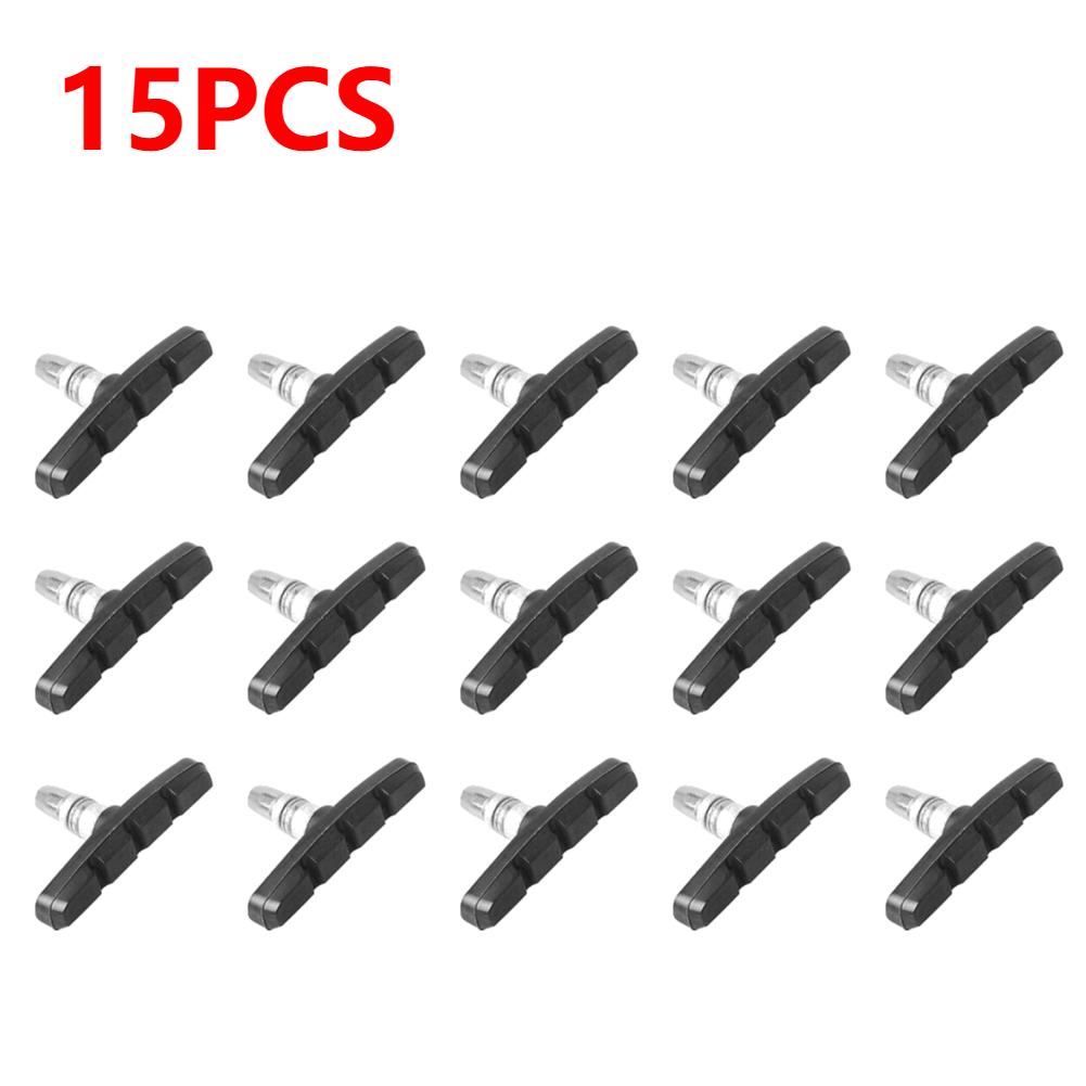 1-30 шт. Прочные бесшумные тормозные колодки для велосипеда, колодки-туфли для V-brake, резиновые запчасти для горных, складных велосипедов