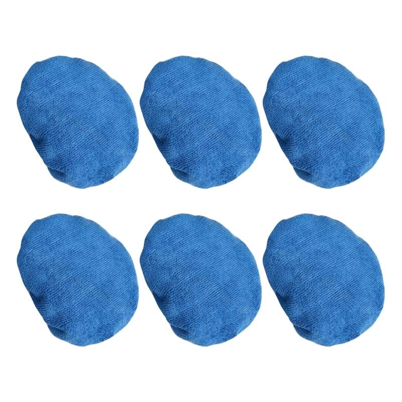 6Pieces Polishing Hoods Buffer Pads Car Polisher Bonnet For 5-6in/9-10in Cordless Car Buffers Compatible for Devices