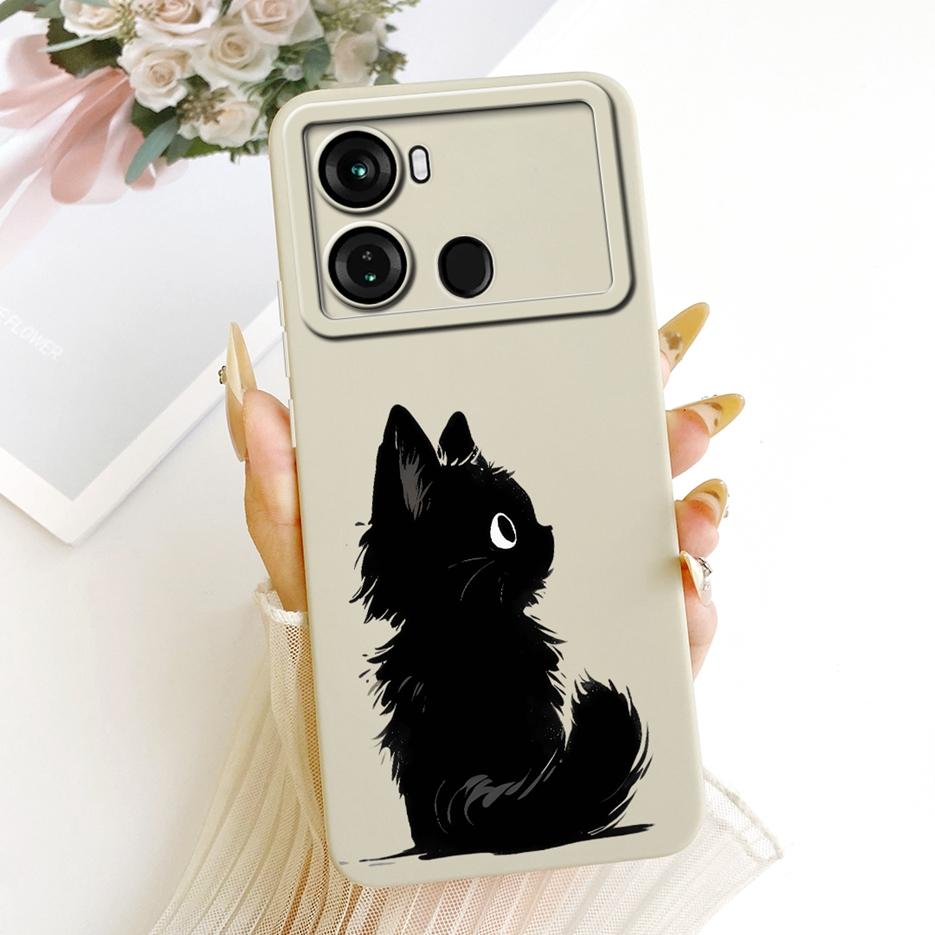 Чехол для Itel P40 P662L Милый Кот Панда Мультяшная Обложка Ударопрочный Мягкий ТПУ Чехол для Телефона Для Itel P40 Plus P683L P 40 ItelP40 + Чехол