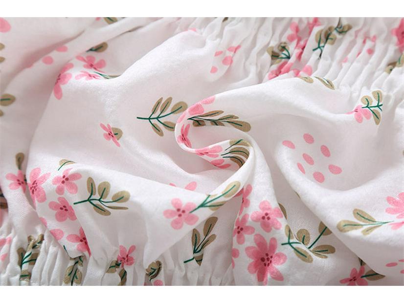 Женская рубашка с цветочным принтом и рюшами - Новый летний стиль Douyin, Приталенная, Милая и Модная