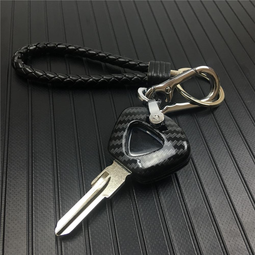 For Triumph 1050 T955 Street Triple 675 Tiger 800 Carbon Key Protective Shell Uncut Blade Keys Moto Motorcycle