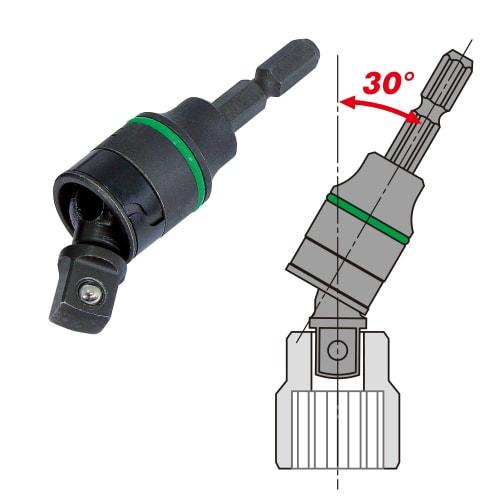 VESSEL Universal Socket Adapter, 3/8" (9.5mm) Square x 77mm, A20USQ3