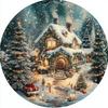 Золотая Снежинка Юбка для Рождественской Елки с Золотым Блеском Снежинка Зимнее Праздничное Украшение Рождественская Атмосфера Юбка для Елки
