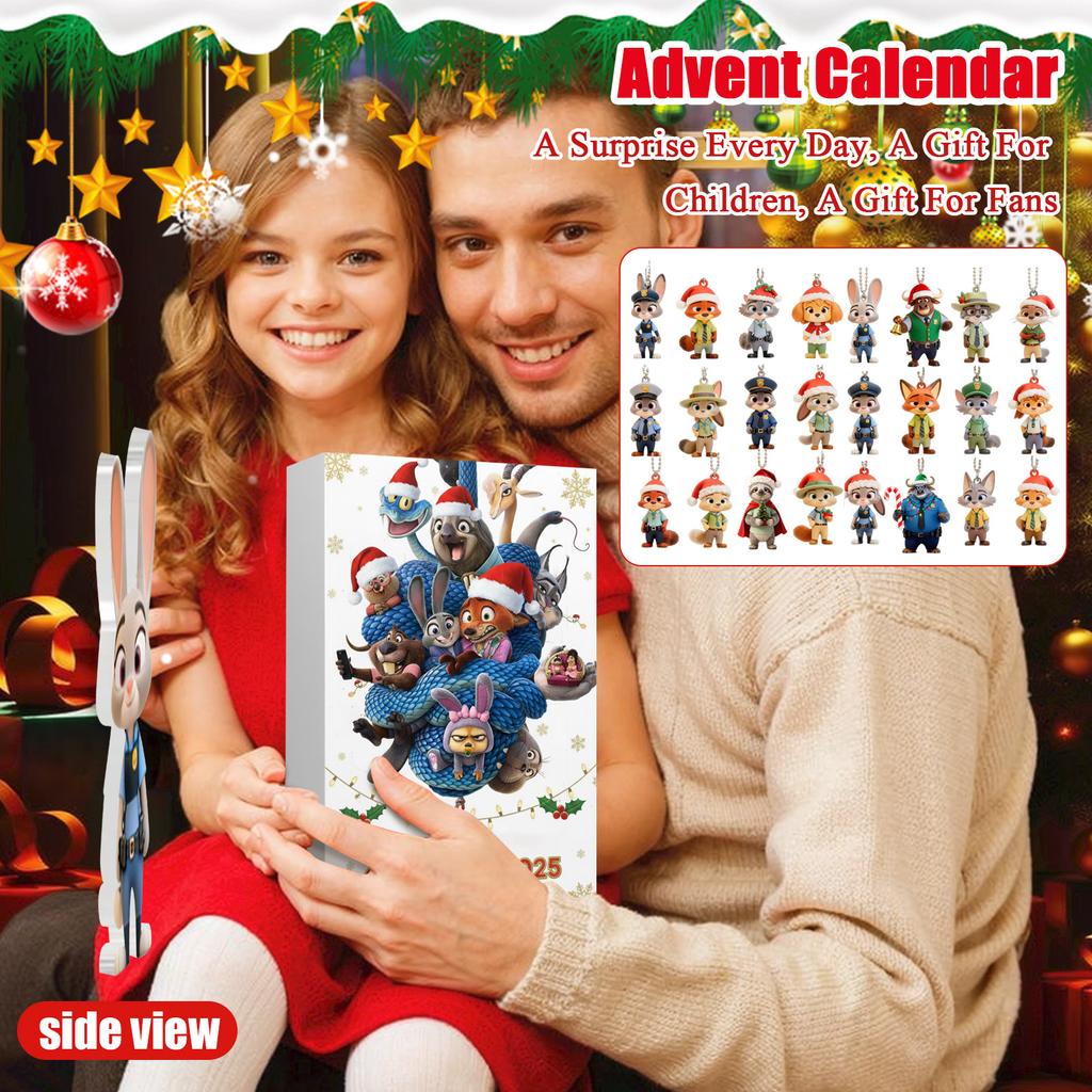 2D Плоская Коробка Самолет 24 шт. Серия Адвент-календарь Рождественский Отсчет